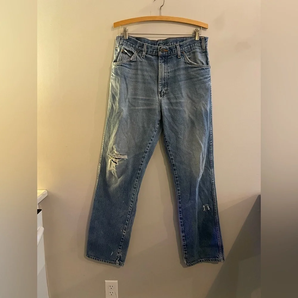 Dickies Distressed Dark Wash Denim Jeans